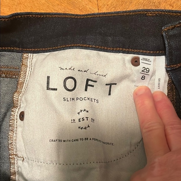 Dark Wash Distressed Jeans - Picture 5 of 10